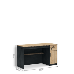 Black Skrivebord Stor